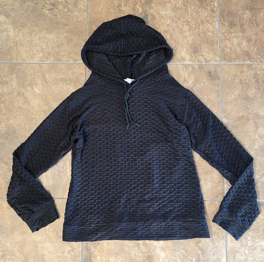 Black Textured | EYE CANDY | Athletic Hoodie